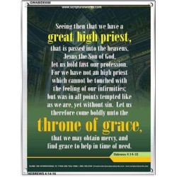 APPROACH THE THRONE OF GRACE   Encouraging Bible Verses Frame   (GWABIDE 080)   