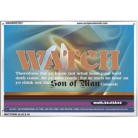 WATCH THEREFORE   Bible Verses Frames Online   (GWABIDE1021)   