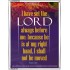 THE LORD IS AT MY RIGHT HAND   Framed Bible Verse   (GWABIDE 108)   "16X24"