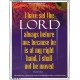 THE LORD IS AT MY RIGHT HAND   Framed Bible Verse   (GWABIDE 108)   