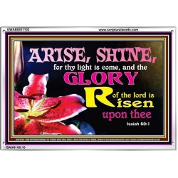 ARISE AND SHINE   Bible Verse Frame   (GWABIDE1102)   