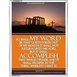 THE WORD OF GOD    Bible Verses Poster   (GWABIDE 114)   