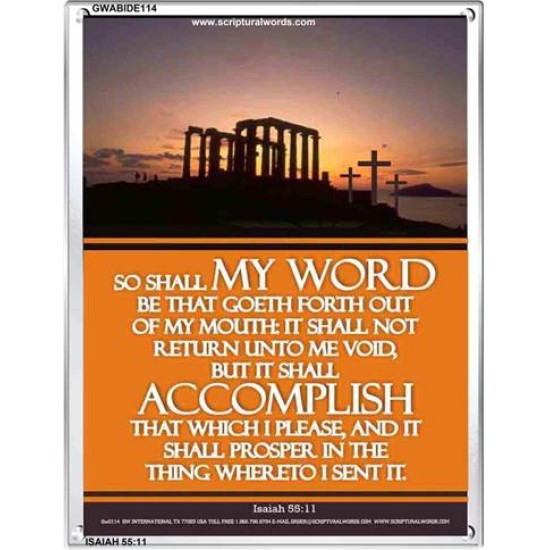 THE WORD OF GOD    Bible Verses Poster   (GWABIDE 114)   