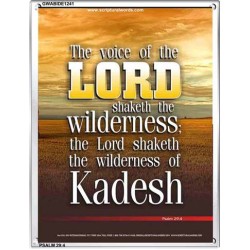 VOICE OF THE LORD IS POWERFUL   Scripture Wall Art   (GWABIDE 1241)   "16X24"