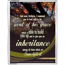 THE WORD OF HIS GRACE   Frame Bible Verse   (GWABIDE 1282)   