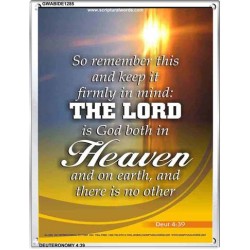THE LORD IS GOD BOTH IN HEAVEN AND ON EARTH   Scripture Art   (GWABIDE 1285)   