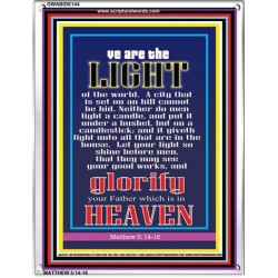 YOU ARE THE LIGHT OF THE WORLD   Bible Scriptures on Forgiveness Frame   (GWABIDE 144)   "16X24"