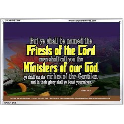 YE SHALL BE NAMED THE PRIESTS THE LORD   Bible Verses Framed Art Prints   (GWABIDE1546)   