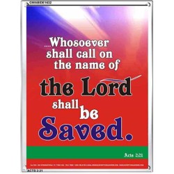 WHOSOEVER SHALL CALL   Inspiration Wall Art Frame   (GWABIDE 1632)   "16X24"