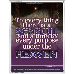 THERE IS A SEASON   Bible Verses  Picture Frame Gift   (GWABIDE 1655)   