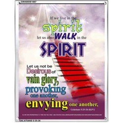 WALK IN THE SPIRIT   Large Framed Scripture Wall Art   (GWABIDE 1667)   "16X24"