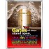 YOUR GATES WILL ALWAYS STAND OPEN   Large Frame Scripture Wall Art   (GWABIDE 1684)   "16X24"