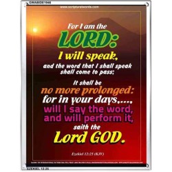 WILL PERFORM IT   Scripture Wall Art   (GWABIDE 1946)   "16X24"