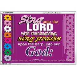 SING UNTO THE LORD   Bible Scriptures on Love frame   (GWABIDE2005)   