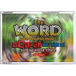 THY WORD HAVE I HID   Business Motivation Art   (GWABIDE2078)   