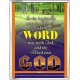 THE WORD WAS GOD   Inspirational Wall Art Wooden Frame   (GWABIDE 252)   