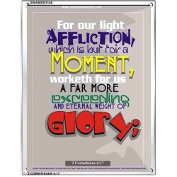 AFFLICTION WHICH IS BUT FOR A MOMENT   Inspirational Wall Art Frame   (GWABIDE 3148)   "16X24"
