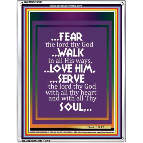 WALK IN ALL HIS WAYS   Scripture Art Prints   (GWABIDE 3306)   