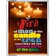THE SPIRIT OF MAN IS THE CANDLE OF THE LORD   Framed Hallway Wall Decoration   (GWABIDE 3355)   