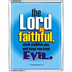 THE LORD IS FAITHFUL   Bible Verses Frame for Home Online   (GWABIDE 3426)   
