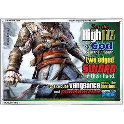 TWO EDGED SWORD   Custom Framed Bible Verse   (GWABIDE3446)   