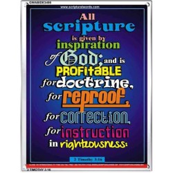 ALL SCRIPTURE   Christian Quote Frame   (GWABIDE 3495)   