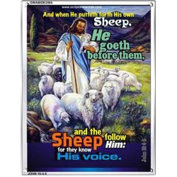 THEY KNOW HIS VOICE   Contemporary Christian Poster   (GWABIDE 3504)   