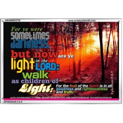 YE ARE LIGHT   Bible Verse Frame for Home   (GWABIDE3735)   