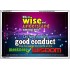 WISDOM   Scriptural Framed Signs   (GWABIDE3817)   "24X16"