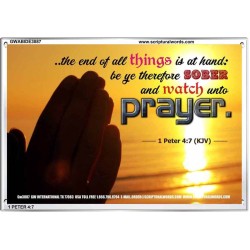 WATCH AND PRAY   Christian Wall Art Poster   (GWABIDE3887)   