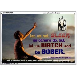 WATCH AND BE SOBER   Framed Office Wall Decoration   (GWABIDE4003)   