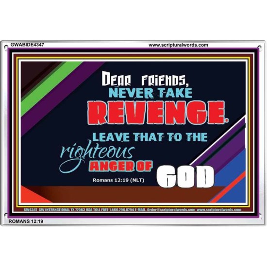 VENGEANCE BELONGS TO GOD   Frame Scriptures Dcor   (GWABIDE4347)   