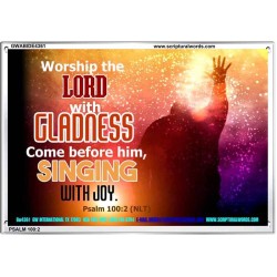 WORSHIP THE LORD   Art & Wall Dcor   (GWABIDE4361)   