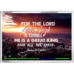 A GREAT KING   Christian Quotes Framed   (GWABIDE4370)   "24X16"