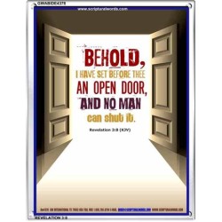 AN OPEN DOOR   Christian Quotes Framed   (GWABIDE 4378)   