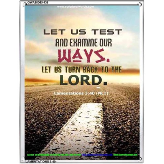 TURN BACK TO THE LORD   Christian Artwork   (GWABIDE 4438)   