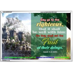 SAY YE TO THE RIGHTEOUS   Printable Bible Verses to Framed   (GWABIDE4447)   