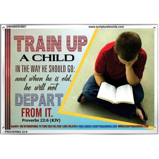 TRAIN UP A CHILD   Frame Scripture    (GWABIDE4681)   