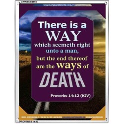 THERE IS A WAY THAT SEEMETH RIGHT   Framed Religious Wall Art    (GWABIDE 4694)   