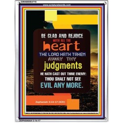 WITH ALL THE HEART   Scripture Art Prints   (GWABIDE 4715)   "16X24"
