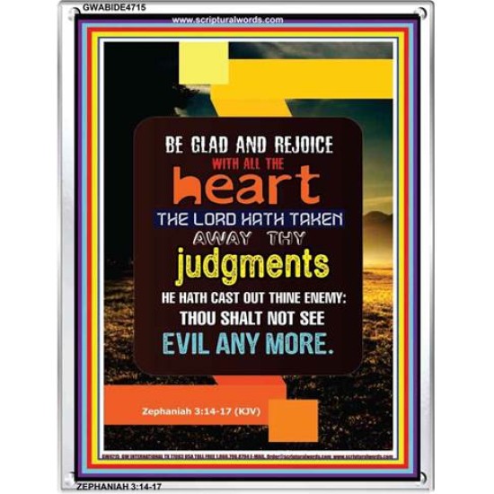 WITH ALL THE HEART   Scripture Art Prints   (GWABIDE 4715)   