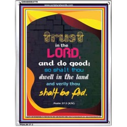 TRUST IN THE LORD   Bible Verses Framed Art   (GWABIDE 4779)   "16X24"