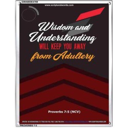 WISDOM AND UNDERSTANDING   Bible Verses Framed for Home   (GWABIDE 4789)   "16X24"