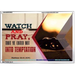WATCH AND PRAY   Scripture Art Prints Framed   (GWABIDE4803)   