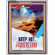 WEEP NOT JESUS IS LORD   Framed Bible Verse   (GWABIDE 4849)   