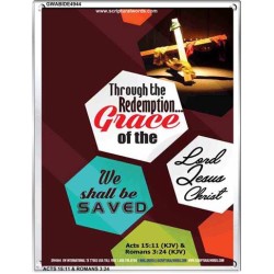 WE SHALL BE SAVED   Inspiration Wall Art Frame   (GWABIDE 4944)   "16X24"