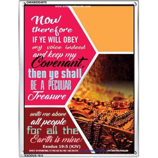 BE A PECULIAR TREASURE   Large Frame Scripture Wall Art   (GWABIDE 4978)   