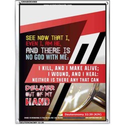 THERE IS NO GOD WITH ME   Bible Verses Frame for Home Online   (GWABIDE 4988)   