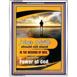 YOUR FAITH   Encouraging Bible Verses Framed   (GWABIDE 5021)   "16X24"