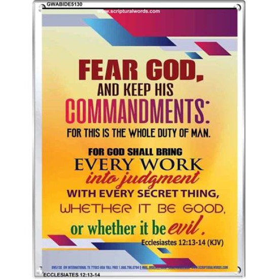 WHOLE DUTY OF MAN   Inspiration Frame   (GWABIDE 5130)   